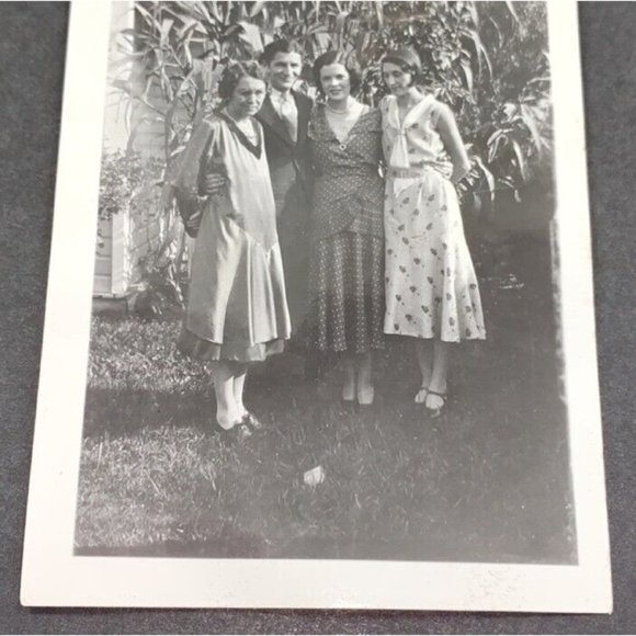 Family in Corn Field Found Photo Tall Corn Stalks 1930s Farming Ag Snapshot - Picture 2 of 6
